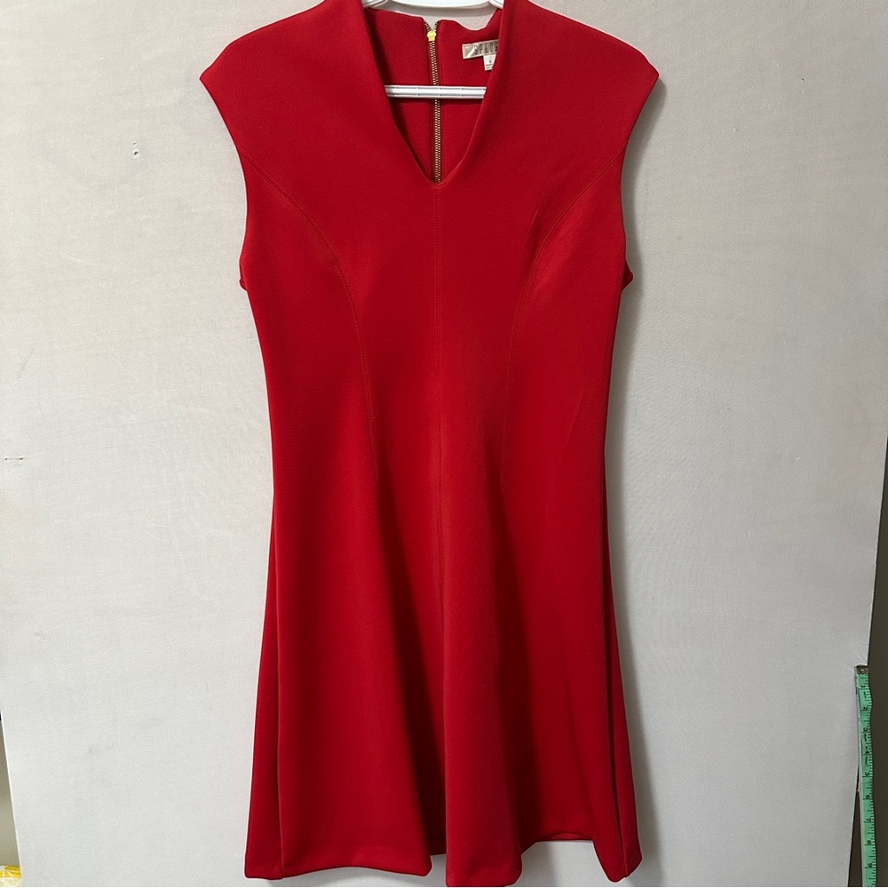Spense Vibrant Red Midi Dress - Picture 3 of 10